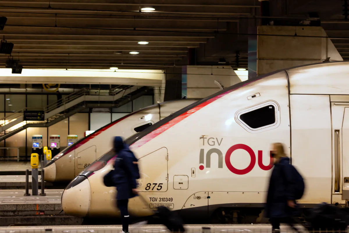 Train à quai, solution de mobilité collective pour les participants à un événement d’entreprise