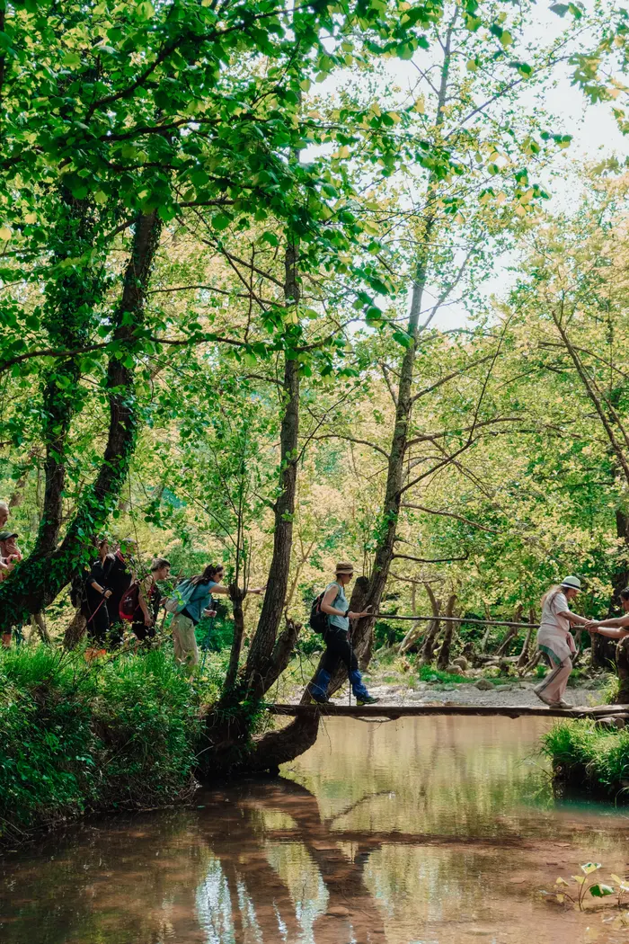 Balade nature en équipe à organiser avec distance, terrain, chaleur et possibilités de repos